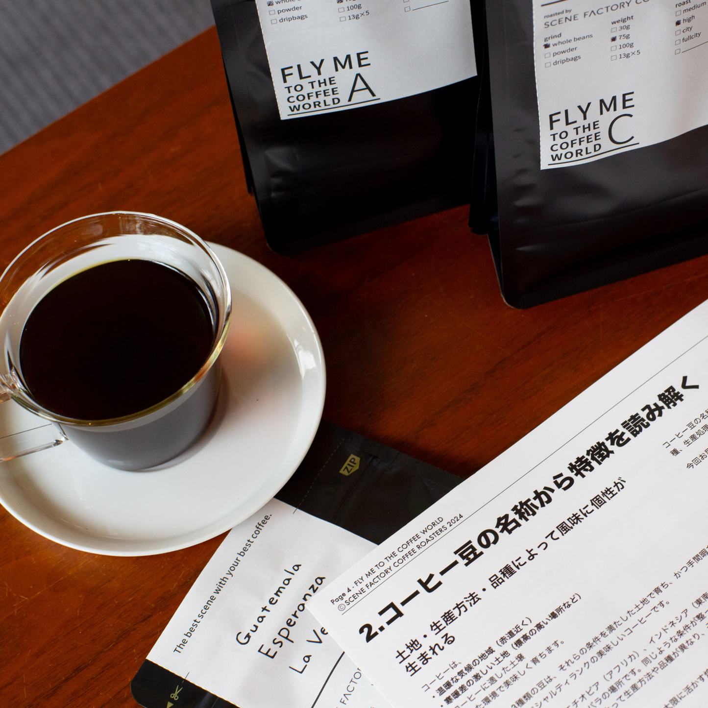 FLY ME TO THE COFFEE WORLD